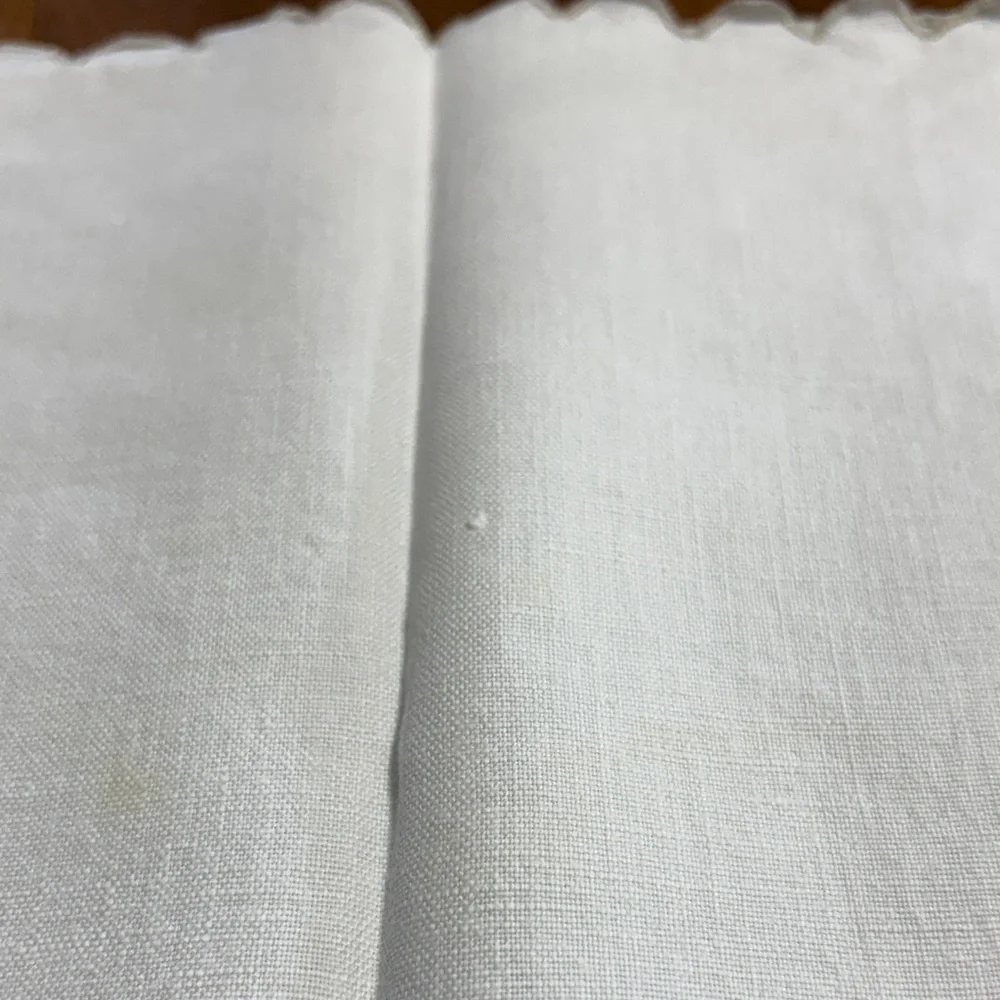 Elegant Cream Floral Embroidered Napkins